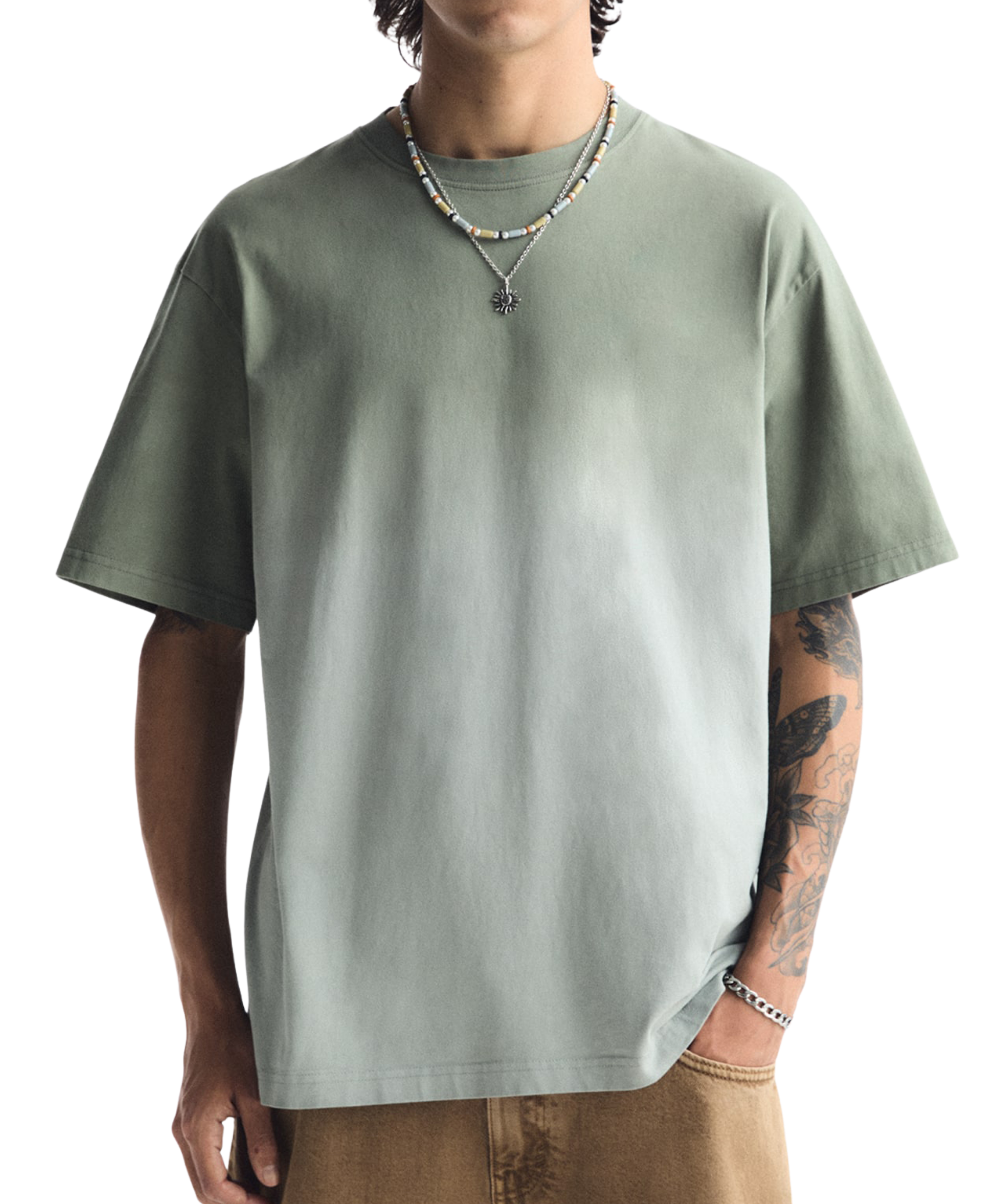 Heavyweight Gradient Washed Crew Neck Tee