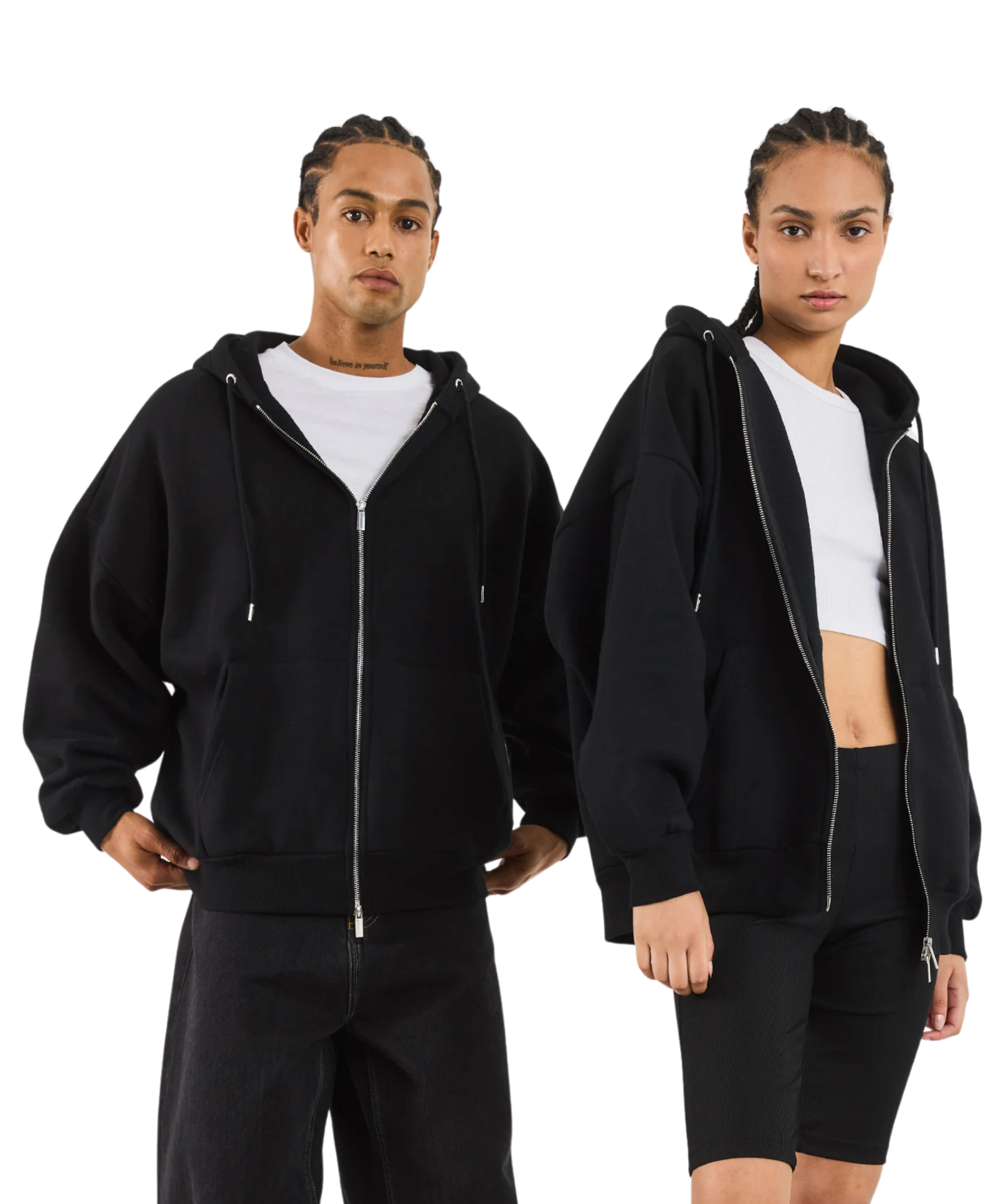 Relaxed Fit Zip-Hoodie Bundle
